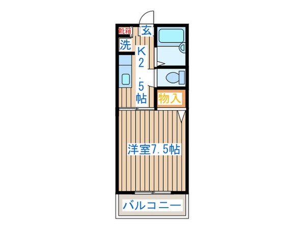 セフィラ若林Ａの物件間取画像